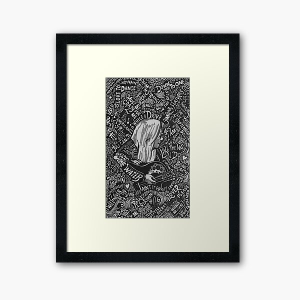 Melissa Etheridge Lyrics Framed Art Print