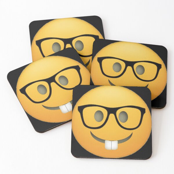 Item preview, Nerd Emoji designed and sold by Shop A Yuh Yaad.