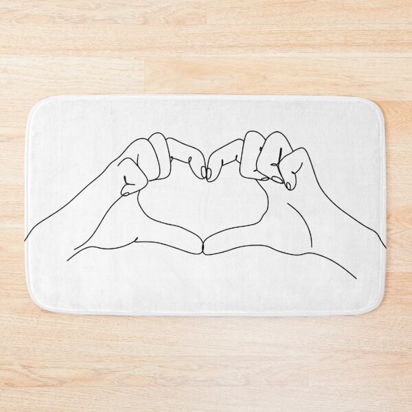Item preview, Heart hands line art. designed and sold by OneLinePrint.