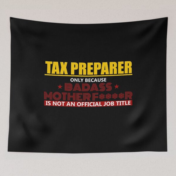 Item preview, Tax Preparer Official Title designed and sold by TopDawgDesigns.