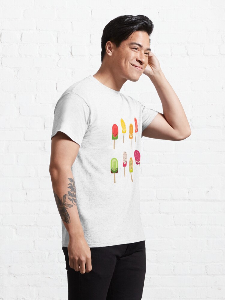 Alternate view of Fruit popsicles - Warm Yellow Classic T-Shirt