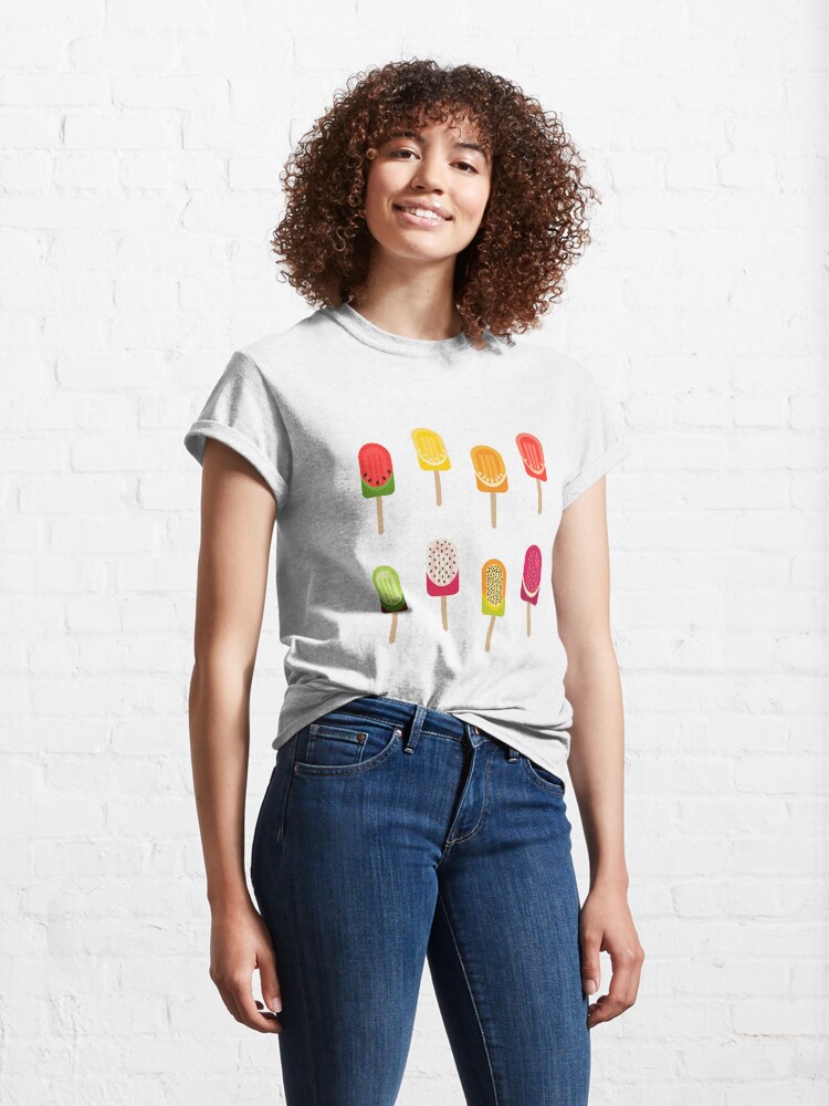 Alternate view of Fruit popsicles - Warm Yellow Classic T-Shirt