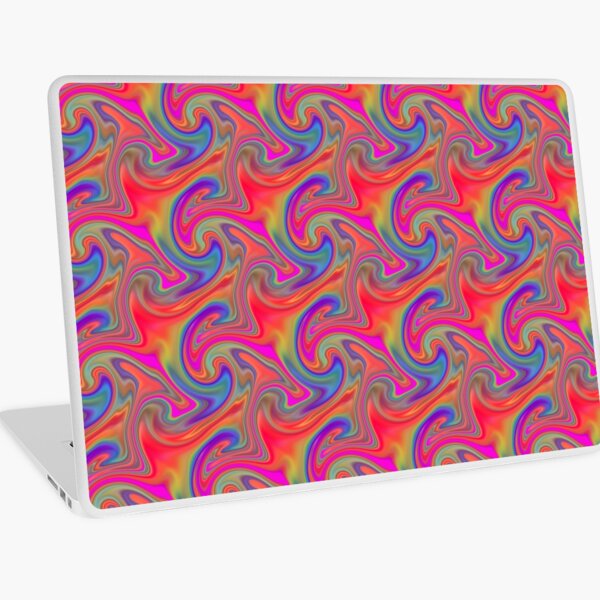 Liquid Rainbow Marble Laptop Skin