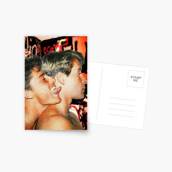 Querelle Boys Berlin Graffiti Postcard