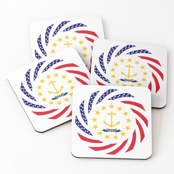 Item preview, Rhode Island Murican Patriot Flag Series designed and sold by Carbon-Fibre Media.