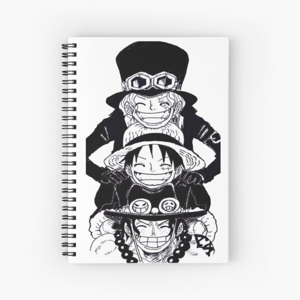 One piece Ace, Sabo and Luffy Spiral Notebook
