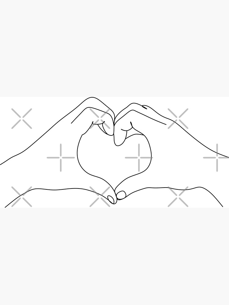Hands of couple in love. Doodle of support gesture. Hand drawn vector  illustration. Simple sketch isolated on white. Cute contour drawing for st  Valentine holiday design, print, card, decor, sticker. 30772323 Vector