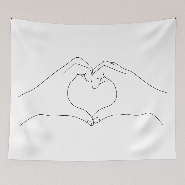 Item preview, Hand Heart Printable, One Line Drawing Print, Love Hands Gesture Artwork, Finger Poster, Original Minimalist Couple Art, Minimal Fine Decor. designed and sold by OneLinePrint.