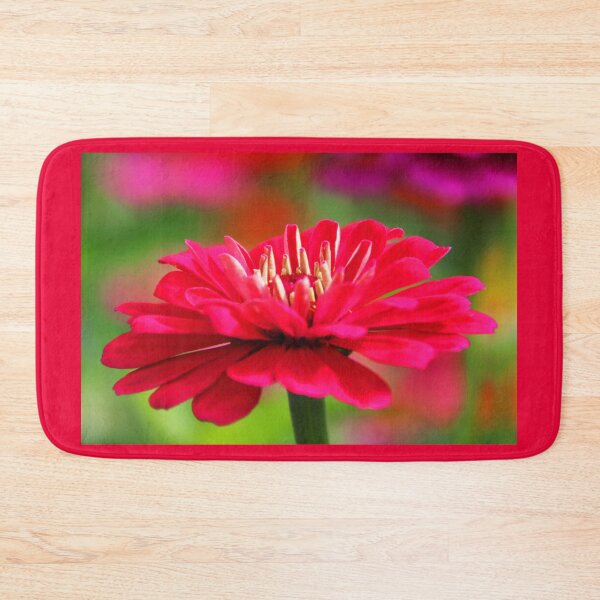Item preview, Pink zinnia flower designed and sold by Kristina Drozd.