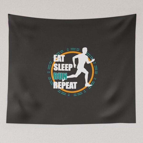 Item preview, Eat sleep run repeat designed and sold by blikonie.