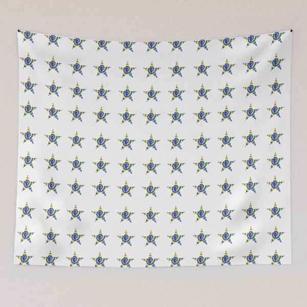 Item preview, Blue and Yellow Tie Dye Stars designed and sold by Isa Daniels.