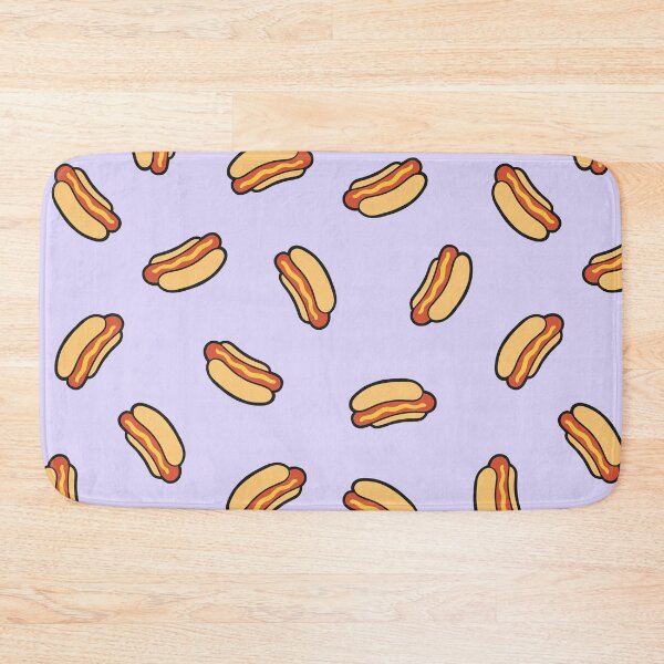 Item preview, Hotdog Pattern on Lilac designed and sold by evannave.