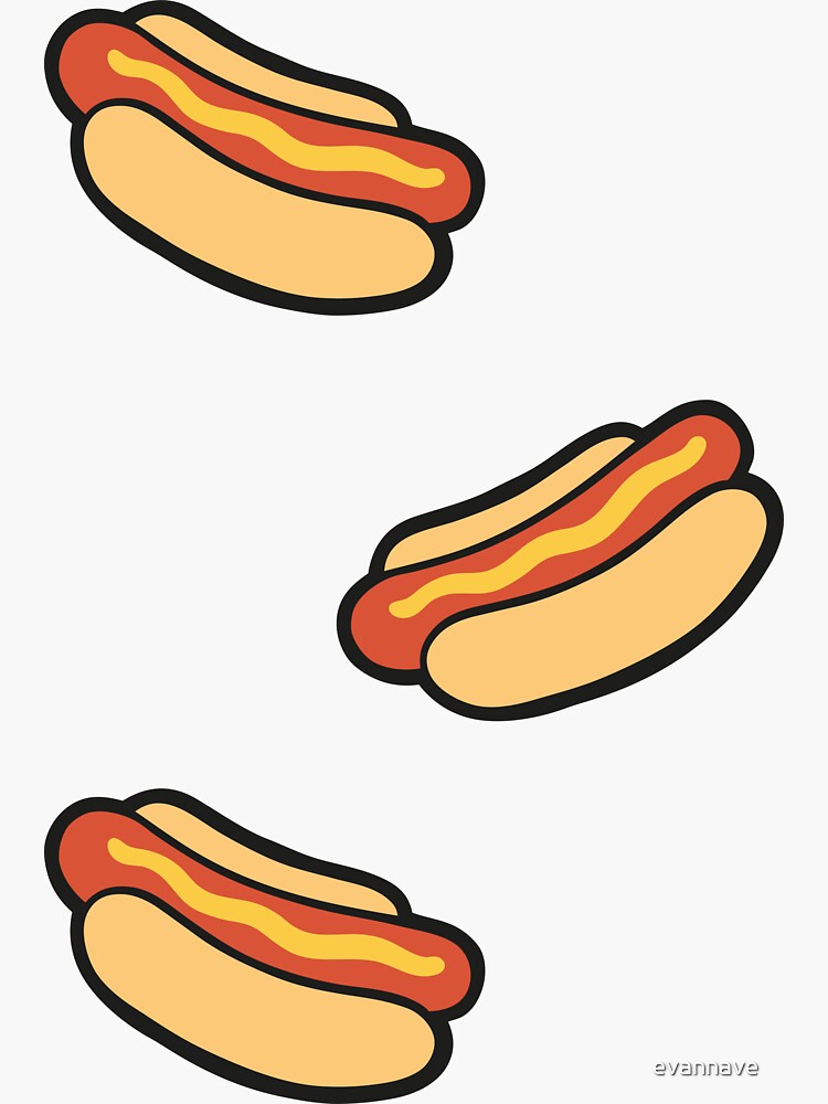 Hotdog Pattern on Lilac by evannave