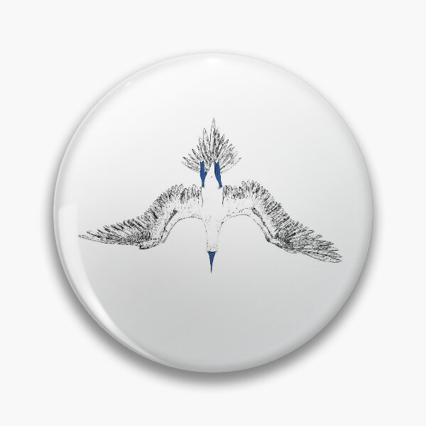 Item preview, blue-footed booby diving designed and sold by Agata Kowalczyk.