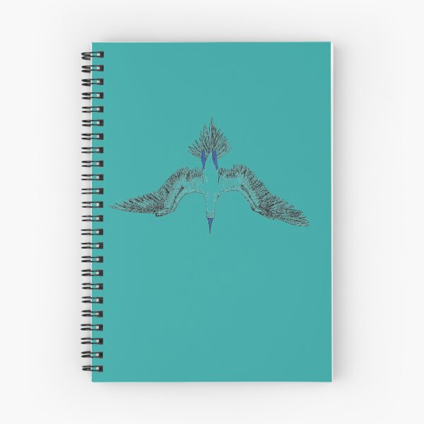 Item preview, blue-footed booby diving designed and sold by Agata Kowalczyk.
