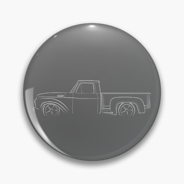 Item preview, 1963 Ford F-100 - profile stencil, white designed and sold by mal-photography.