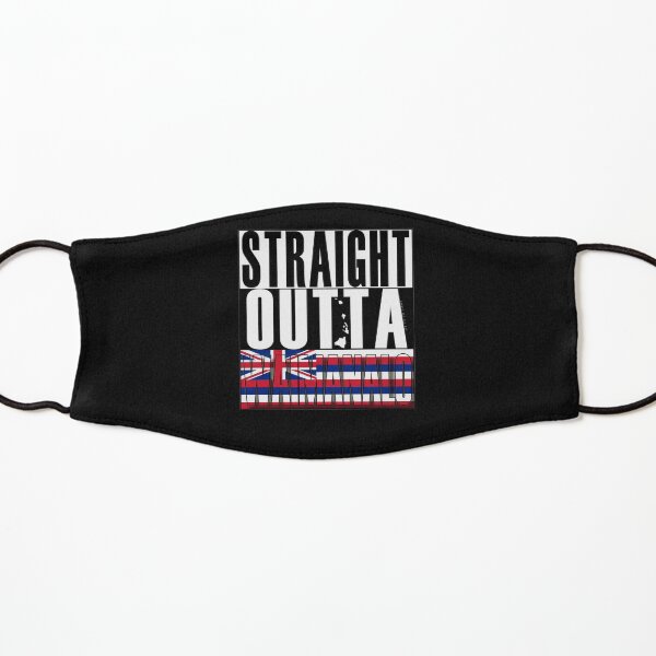 Straight Outta Waimanalo by Hawaii Nei All Day Kids Mask