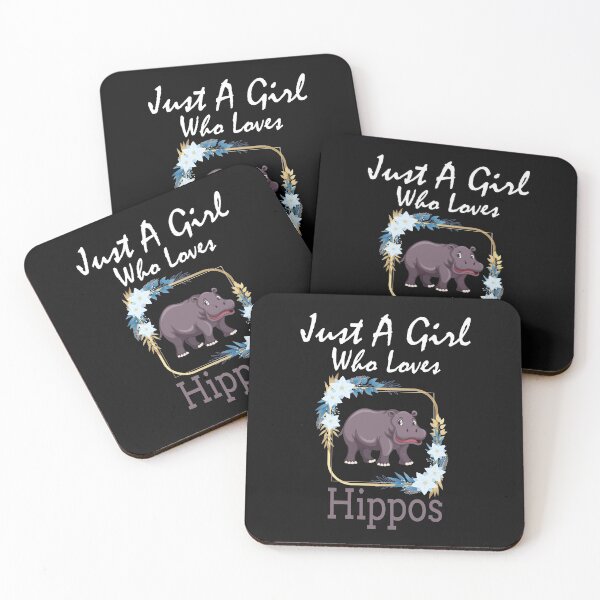 Item preview, Just A Girl Who Loves Hippos: Funny Humorous Sayings For Animal Lovers  Gifts Idea designed and sold by cutitoutsir.