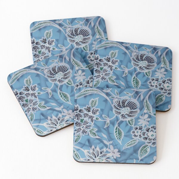 Item preview, Batik Flower inBlue and White designed and sold by Leslie Rogers Todder.