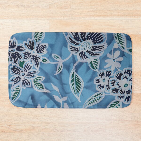 Item preview, Batik Flower inBlue and White designed and sold by Leslie Rogers Todder.