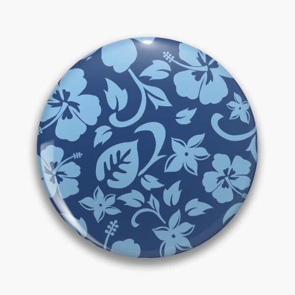 Item preview, Hibiscus Monochrome Blue designed and sold by Octavia Soldani.