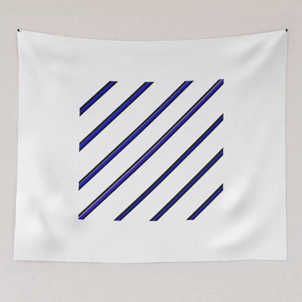 Item preview, Blue and Black Stripes designed and sold by morganmaterni.