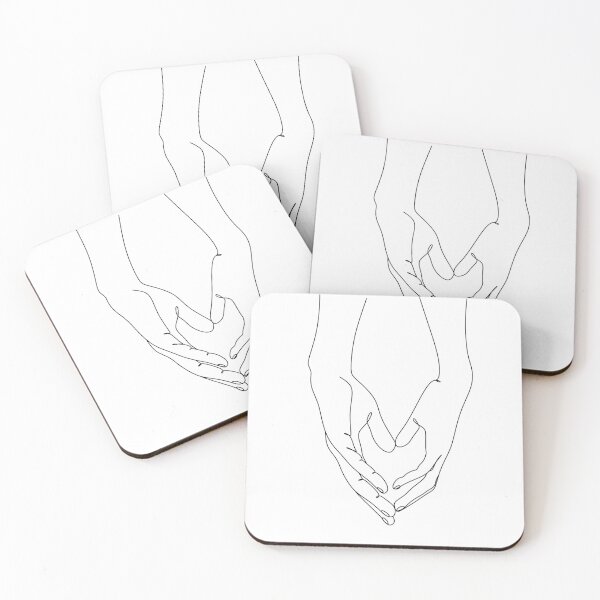 Item preview, Heart Hands Print Hands Line Drawing Love Picture Line Illustration Hands Line Art Girl Room Decor Printable Wall Art Love Print Black White designed and sold by OneLinePrint.