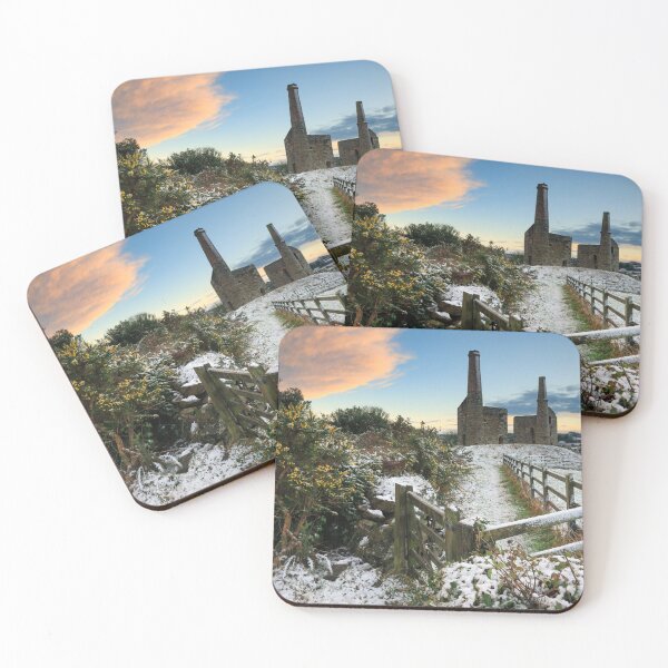 Item preview, Snow at sunset (Wheal Unity Wood Mines) designed and sold by bitm2007.