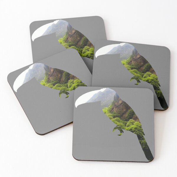 Item preview, Toucan Silhouette Misty Jungle Cutout designed and sold by nickp1480.