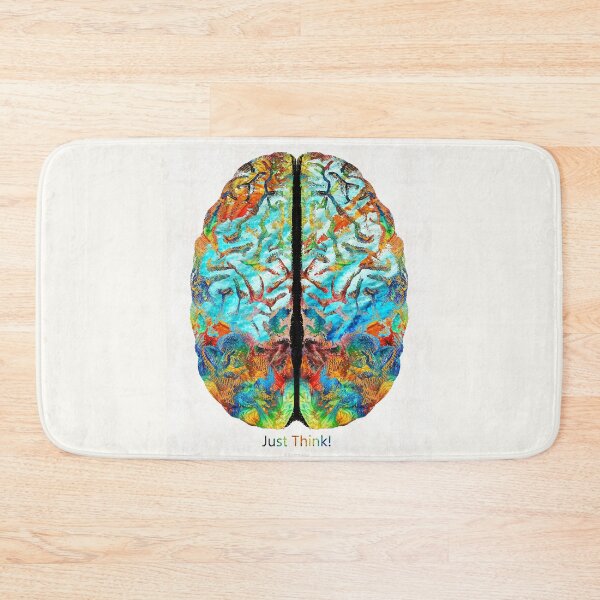 Item preview, Colorful Brain Art - Just Think - By Sharon Cummings designed and sold by Sharon Cummings Art.