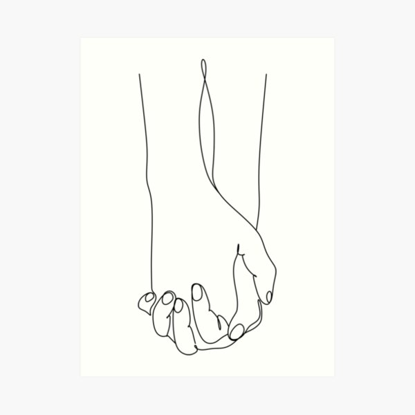 Holding Hands Art Prints Redbubble