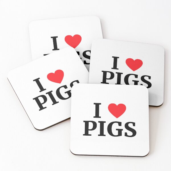 Item preview, I Love Pigs Heart  designed and sold by Vanover Designs.