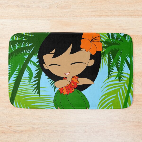 Item preview, Aloha Honeys Hawaiian Hula Girl with Orange Flowers designed and sold by DriveIndustries.