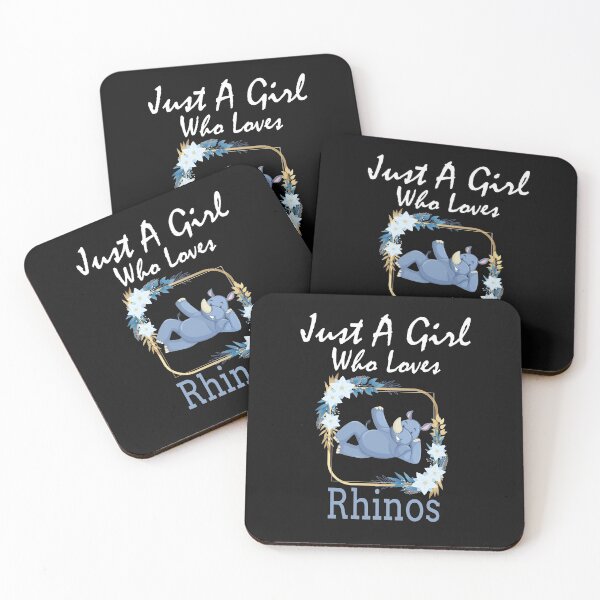 Item preview, Just A Girl Who Loves Rhinos: Funny Humorous Sayings For Animal Lovers  Gifts Idea designed and sold by cutitoutsir.