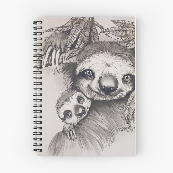 Item preview, SLOTH MOM AND BABY  designed and sold by CRYROLFE.