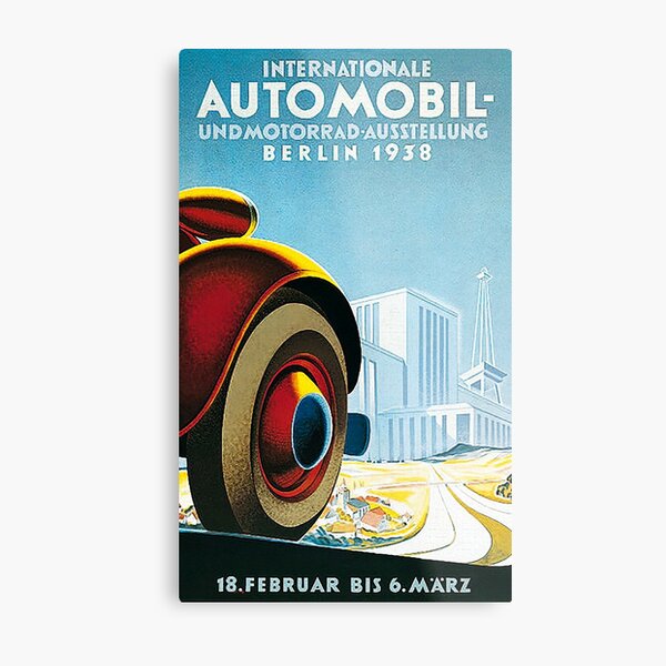 Auto Show Berlin 1938 Metal Print