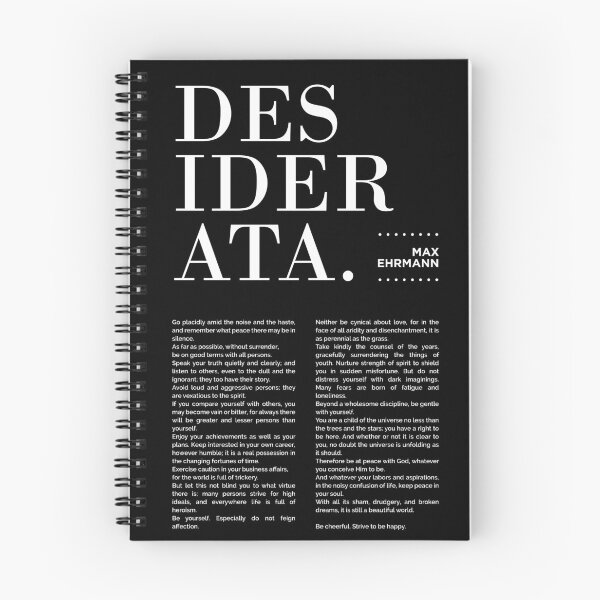 Item preview, Desiderata, Max Ehrmann - Typography Print 15 - Literary Poster designed and sold by Studio Grafiikka.