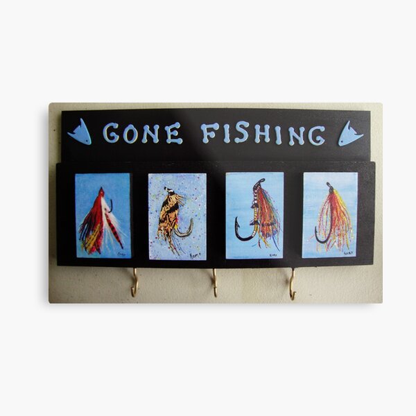 Gone Fishing - Key Ring Holder Poster for Sale by Robin Monroe