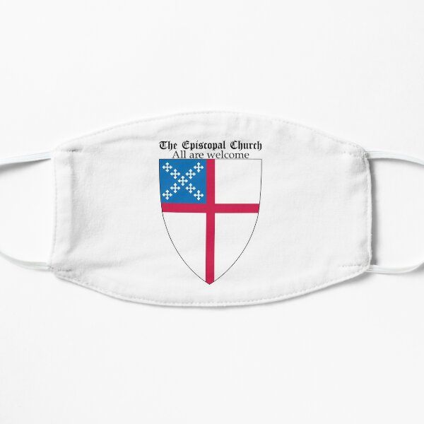 Episcopal Church Shield with All Are Welcome Flat Mask