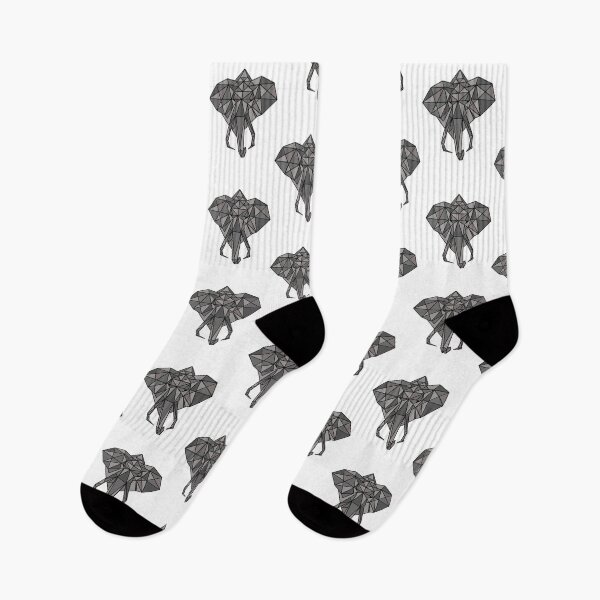 Item preview, Grey Geometric Elephant designed and sold by Sian Harris.