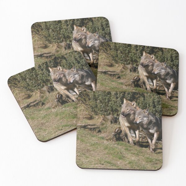 Item preview, Wolf twins designed and sold by Latch Farm  Studios.