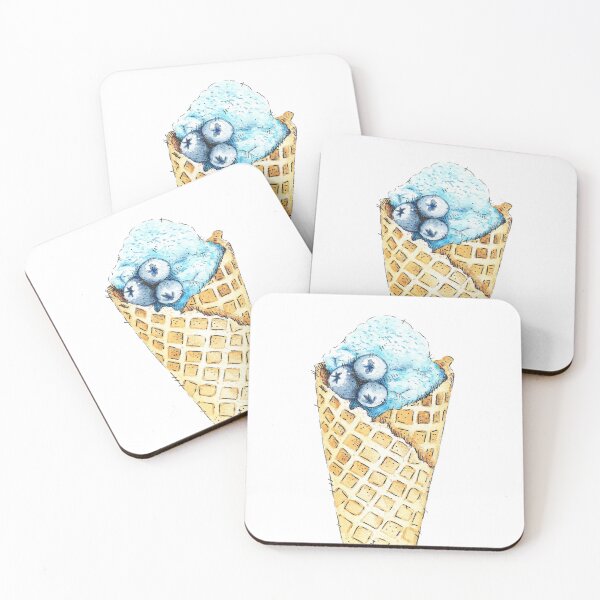 Item preview, Cono de helado de arándanos designed and sold by sugar-peach.