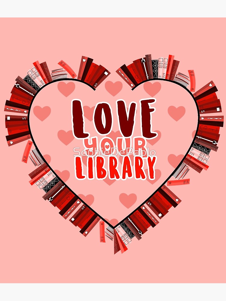 - ̗̀ Love Your Library ̗̀ - | Postcard