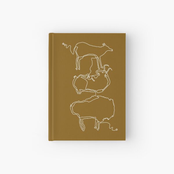 Paleolithic One Line Drawing 03: Altamira Hardcover Journal