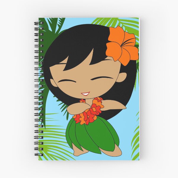 Item preview, Aloha Honeys Hawaiian Hula Girl with Orange Flowers designed and sold by DriveIndustries.