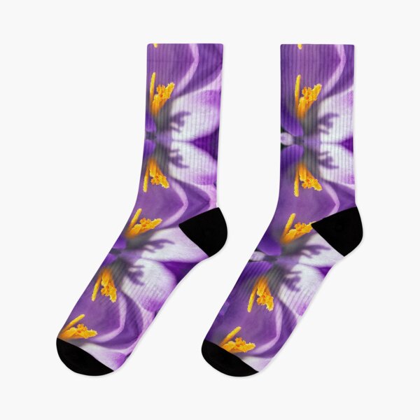 Item preview, Fresh purple Saffron Crocus flower surreal shaped symmetrical kaleidoscope designed and sold by Grégory DUBUS.