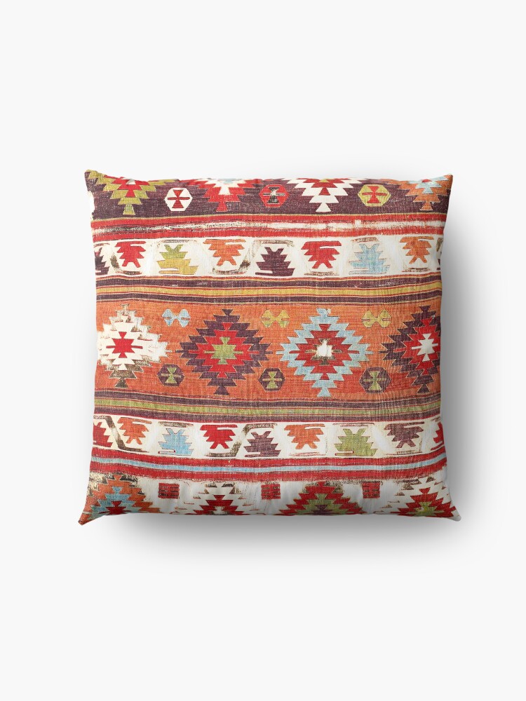 Alternate view of Konya Central Anatolian Kilim Print Floor Pillow