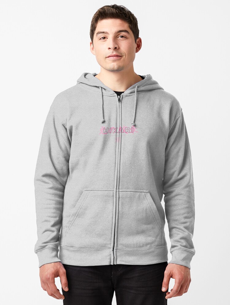 Hikari Crest Of Light Dark Ver Zipped Hoodie By Aoifejynx Redbubble