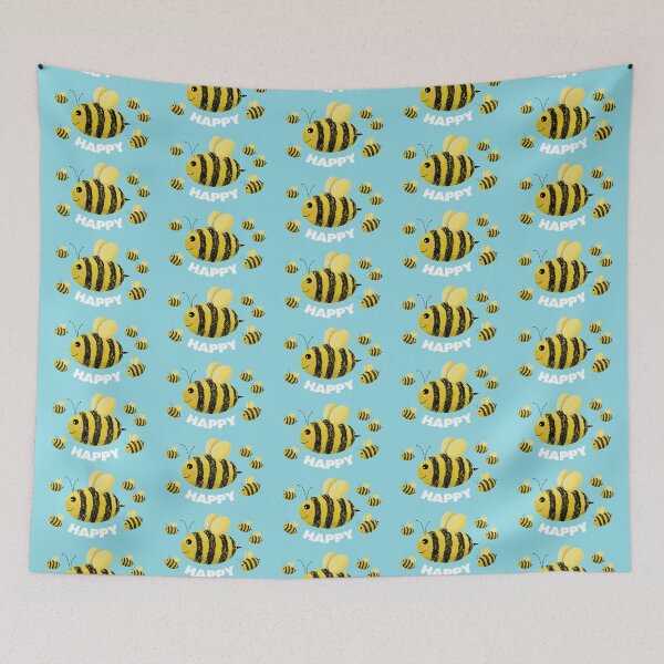 Item preview, 'Bee Happy' - Happy Bee designed and sold by VicEllisArt.