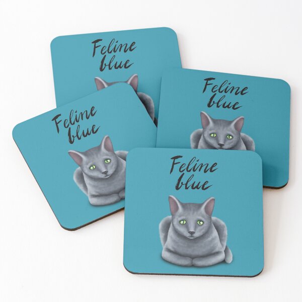 Item preview, Feline blue designed and sold by illucalliart.